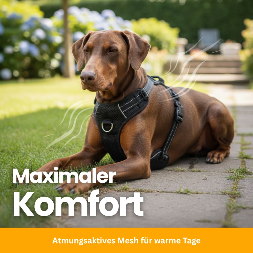 Gepolstertes Anti-Zug Hundegeschirr