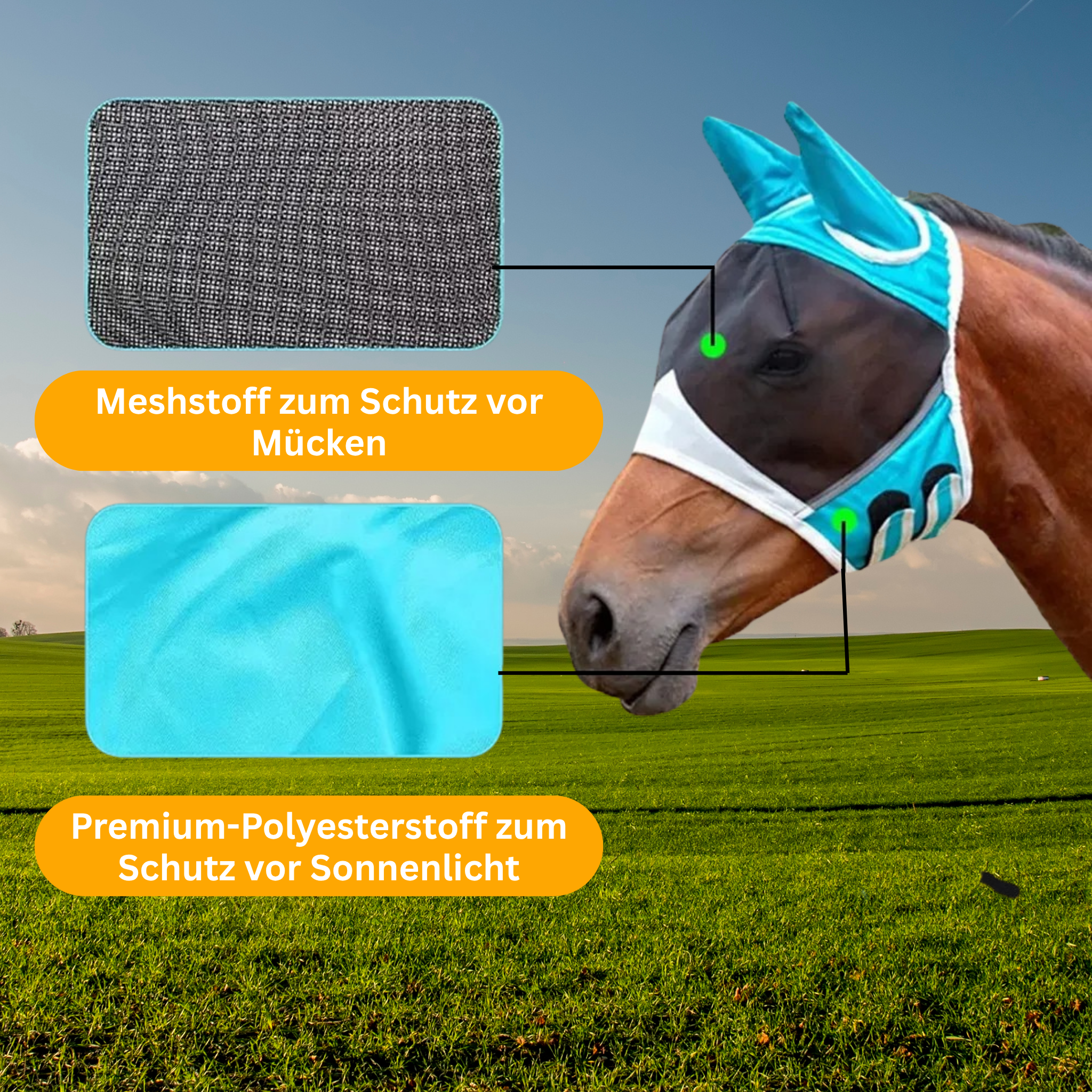 HorseMask – Breathable Premium Fly Mask for Horses