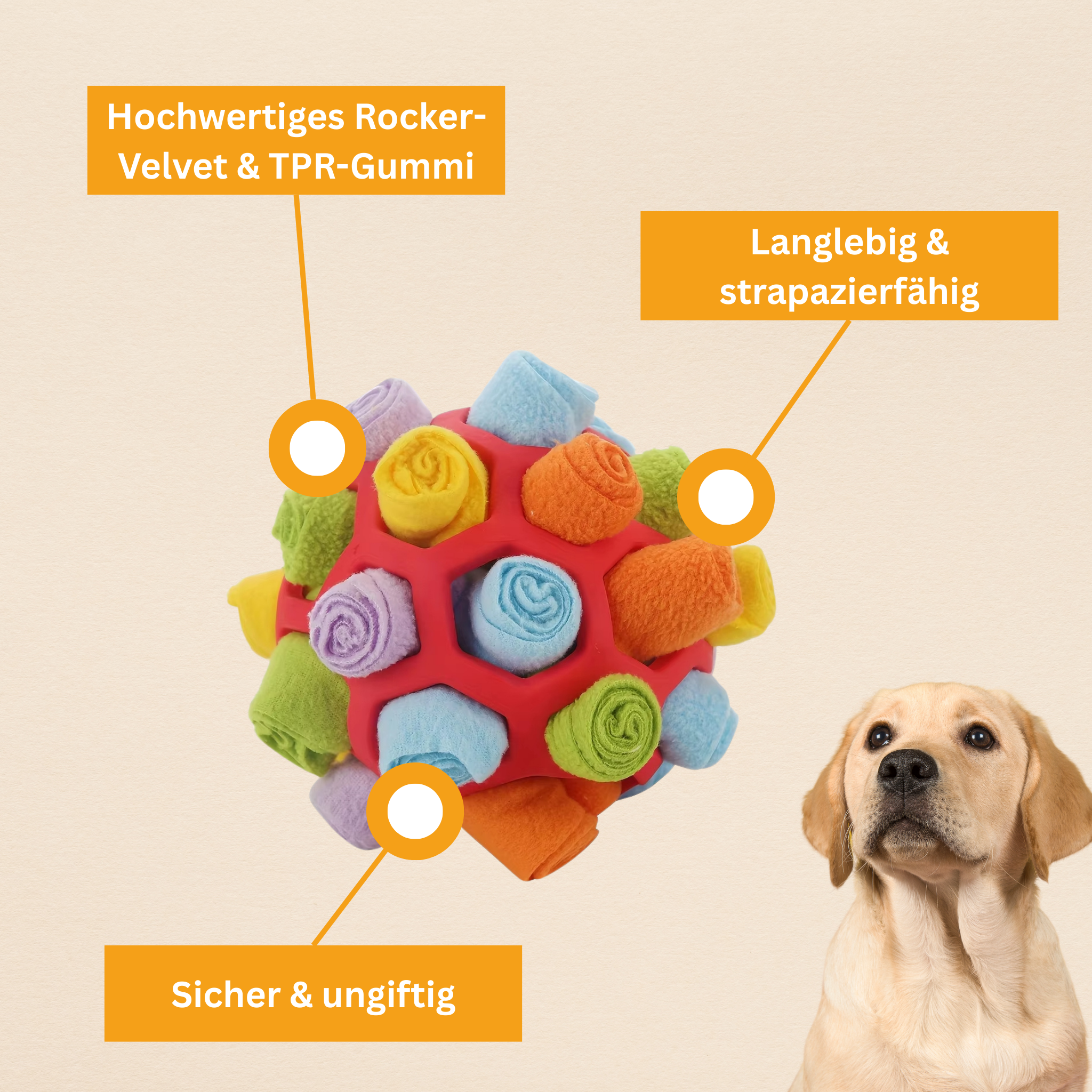 Snuffle Ball – Interactive Treat Toy