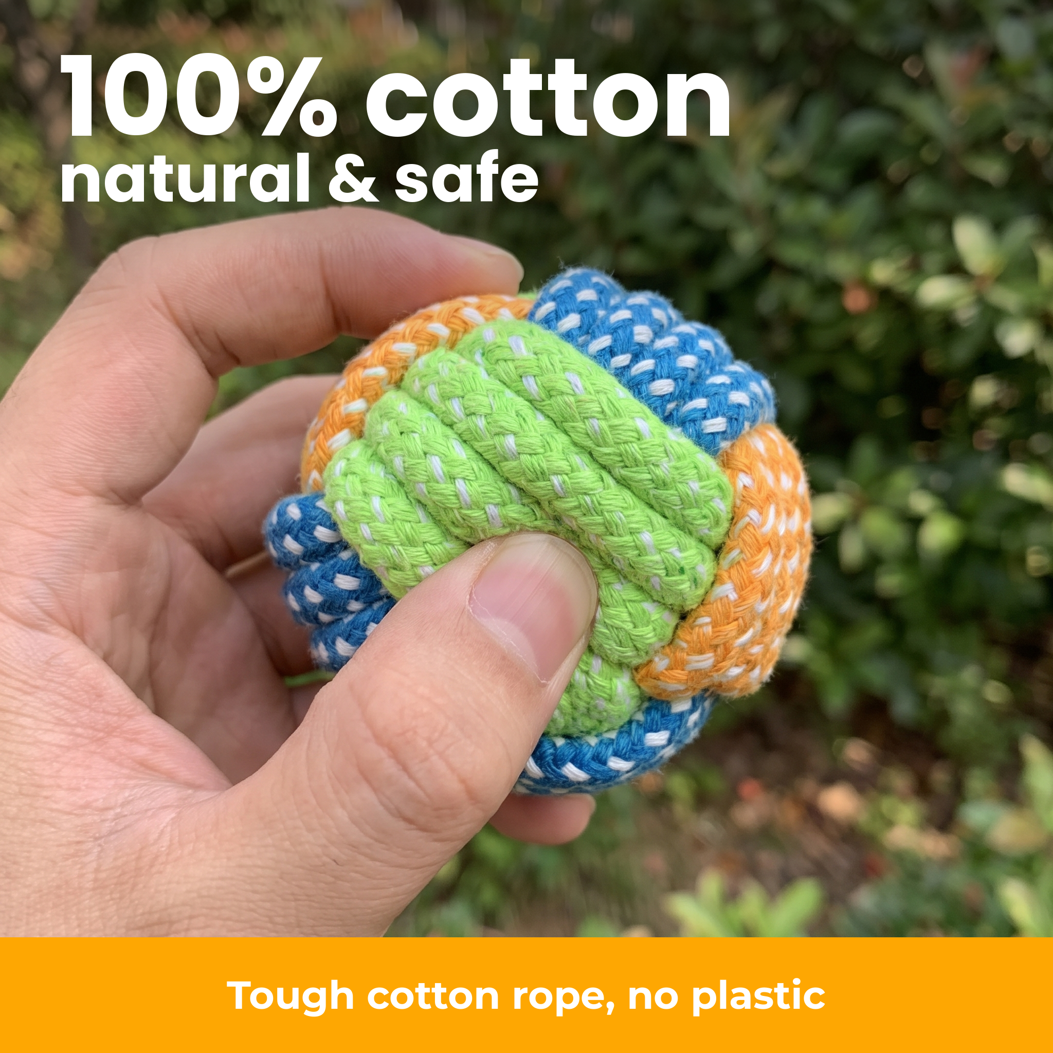 [en] 100% cotton, natural & safe