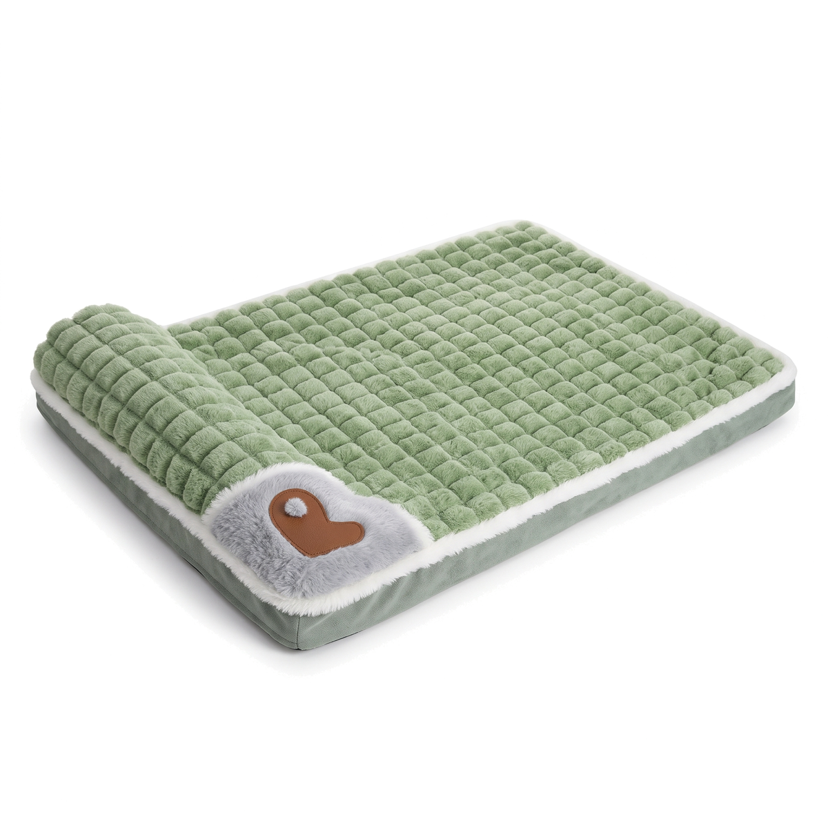 SnugPad cosy dog mat with pillow in Green